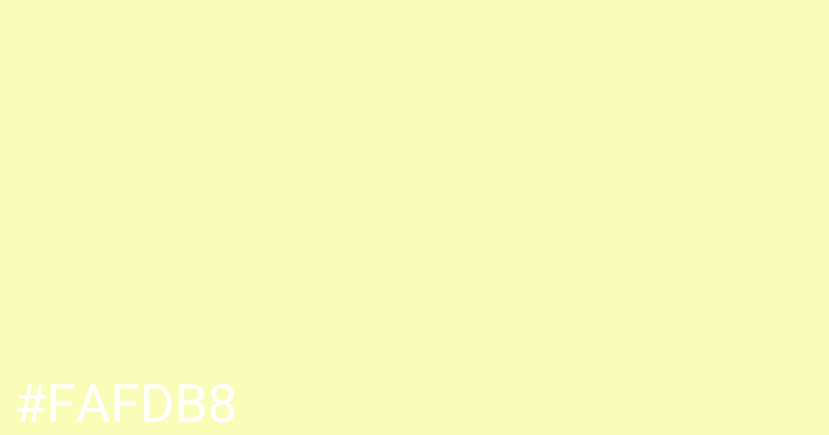 Hex color #fafdb8 graphic