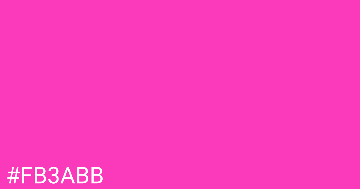 Hex color #fb3abb graphic
