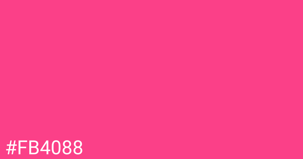 Hex color #fb4088 graphic