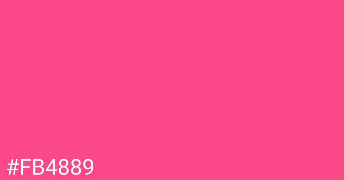 Hex color #fb4889 graphic
