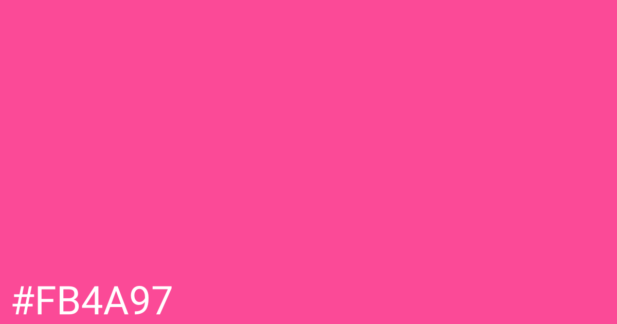 Hex color #fb4a97 graphic