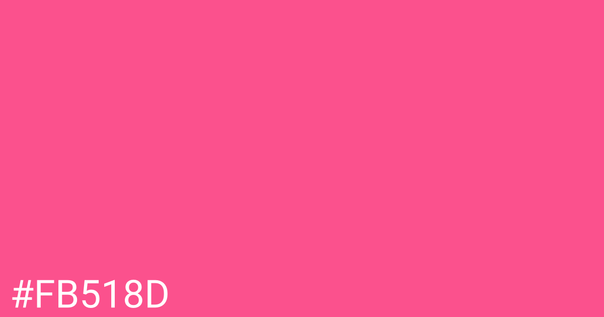 Hex color #fb518d graphic