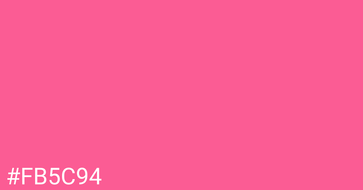 Hex color #fb5c94 graphic