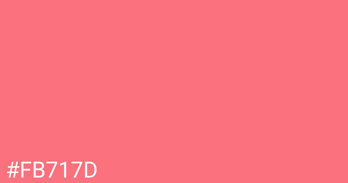 Hex color #fb717d graphic