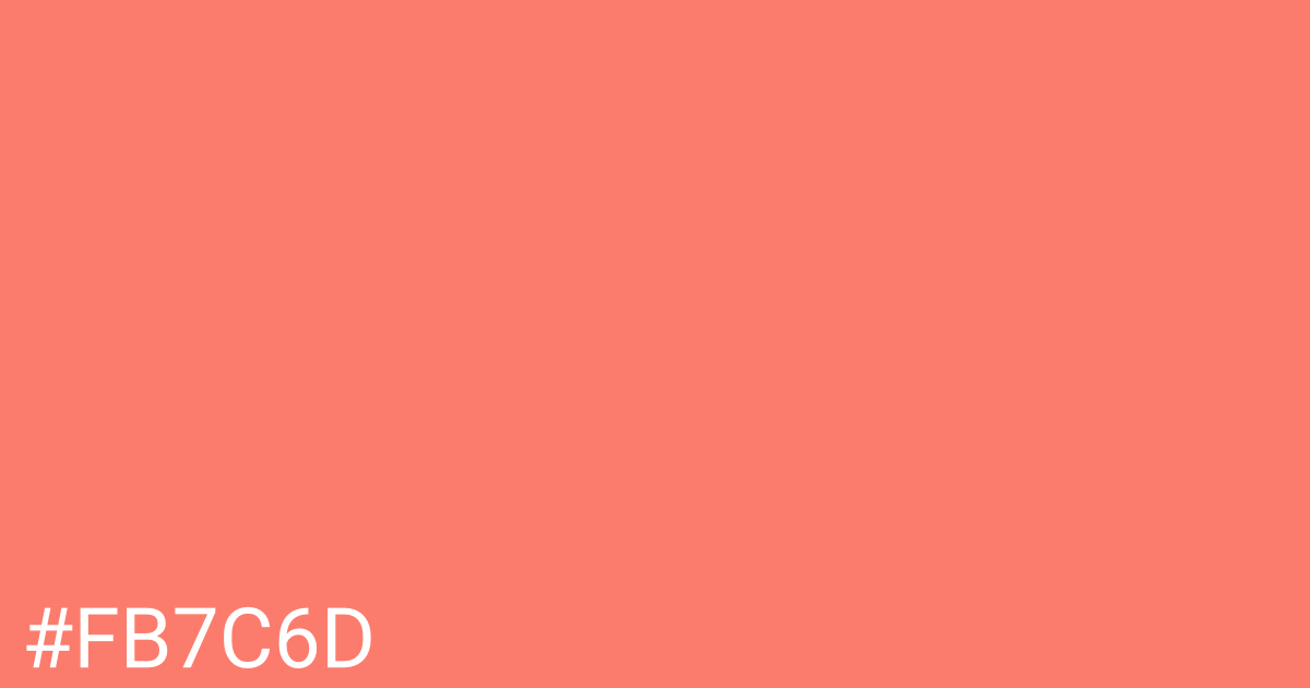 Hex color #fb7c6d graphic