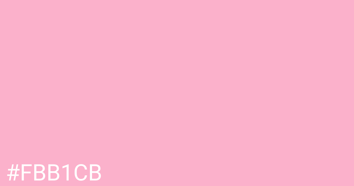 Hex color #fbb1cb graphic