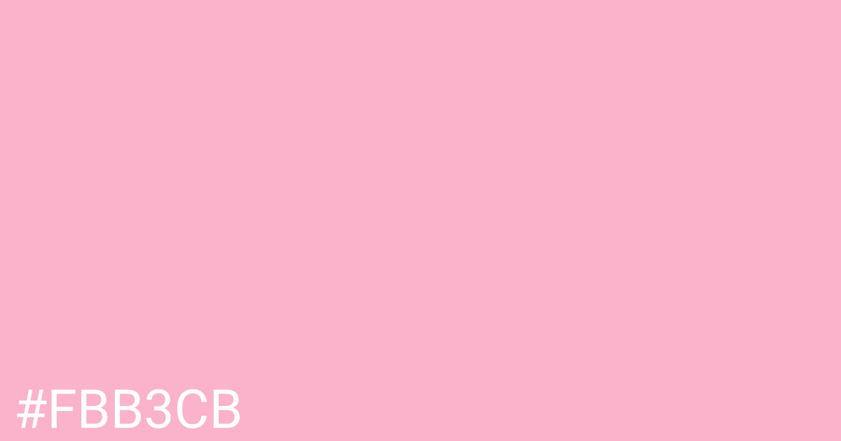 Hex color #fbb3cb graphic