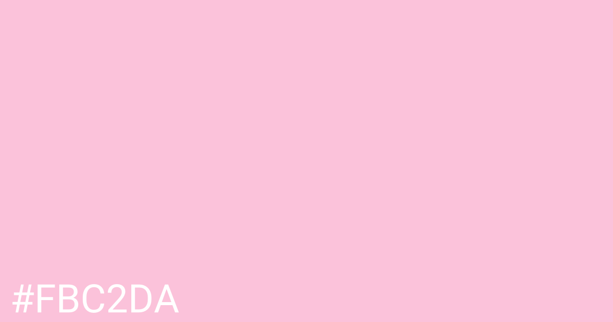 Hex color #fbc2da graphic