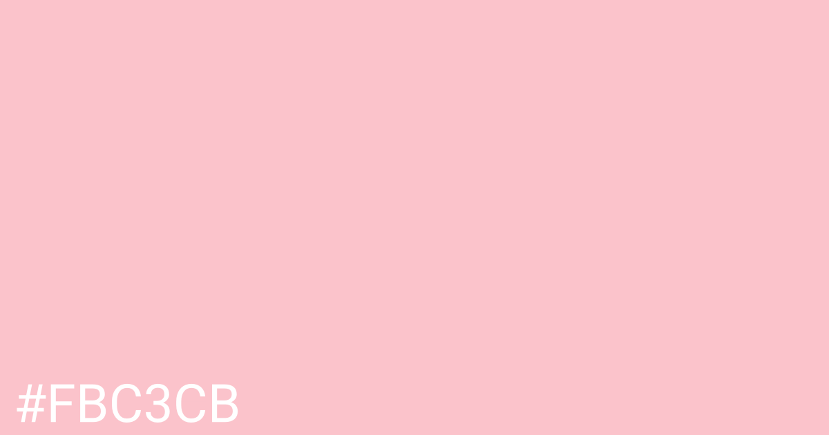 Hex color #fbc3cb graphic