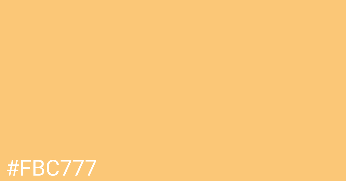 Hex color #fbc777 graphic
