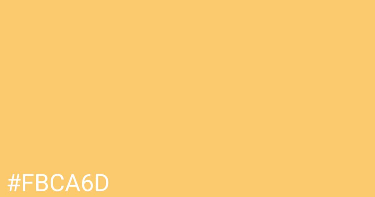 Hex color #fbca6d graphic