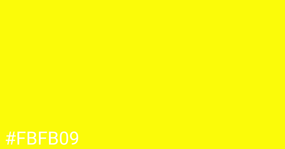 Hex color #fbfb09 graphic