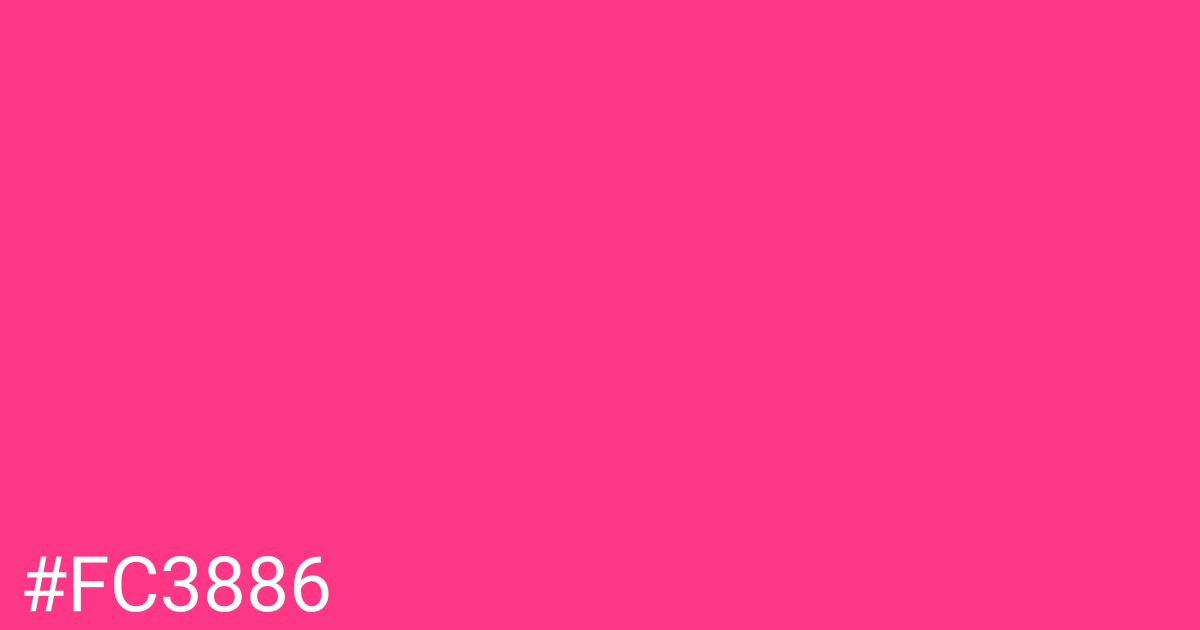 Hex color #fc3886 graphic