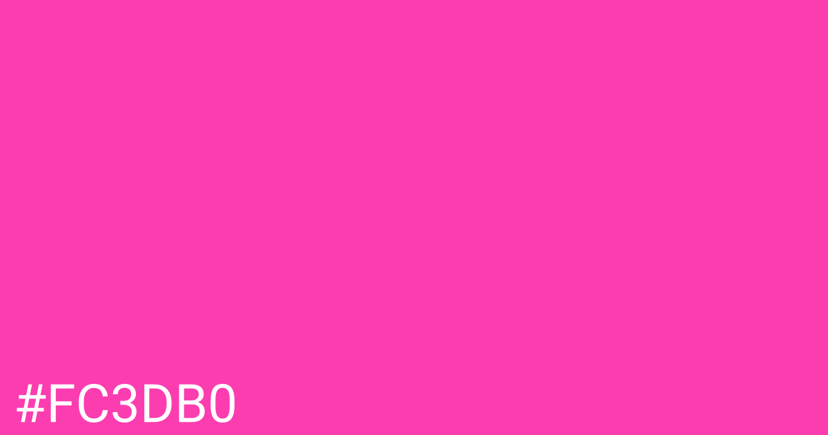Hex color #fc3db0 graphic