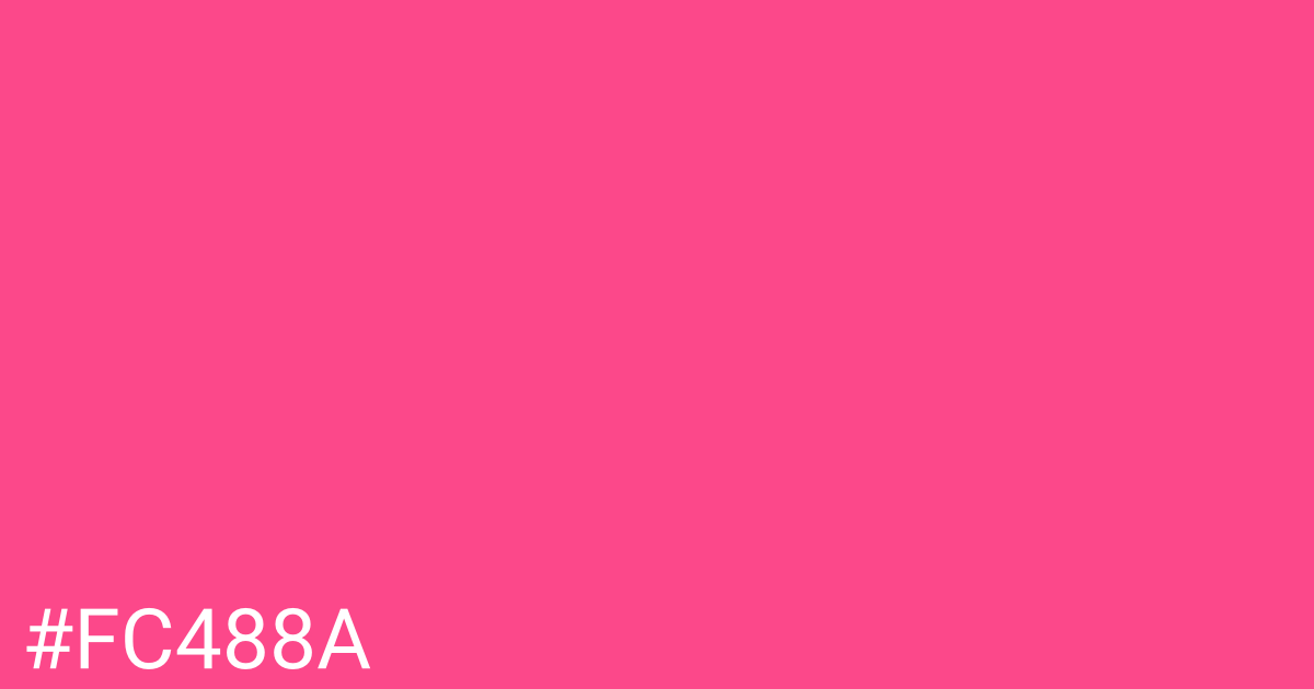 Hex color #fc488a graphic