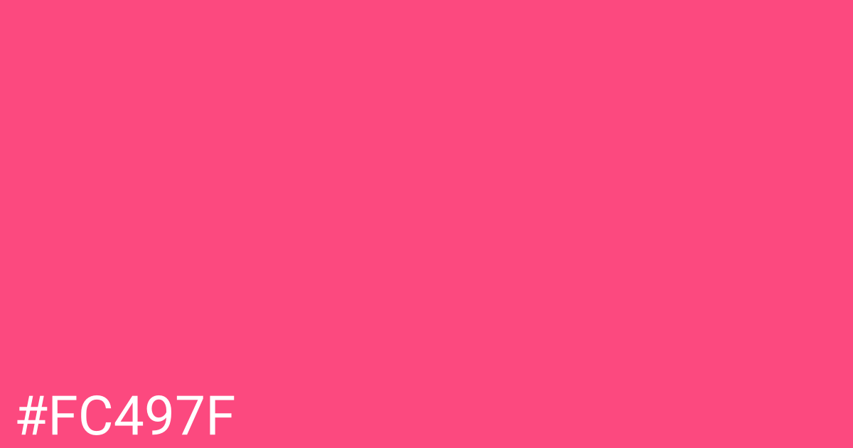 Hex color #fc497f graphic