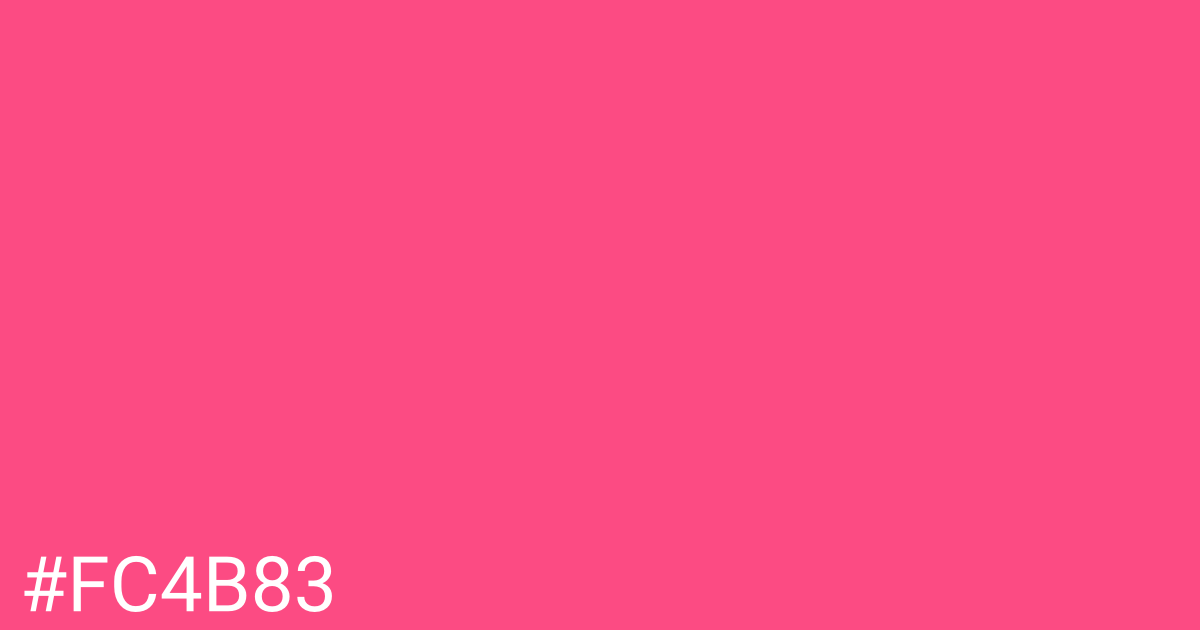 Hex color #fc4b83 graphic