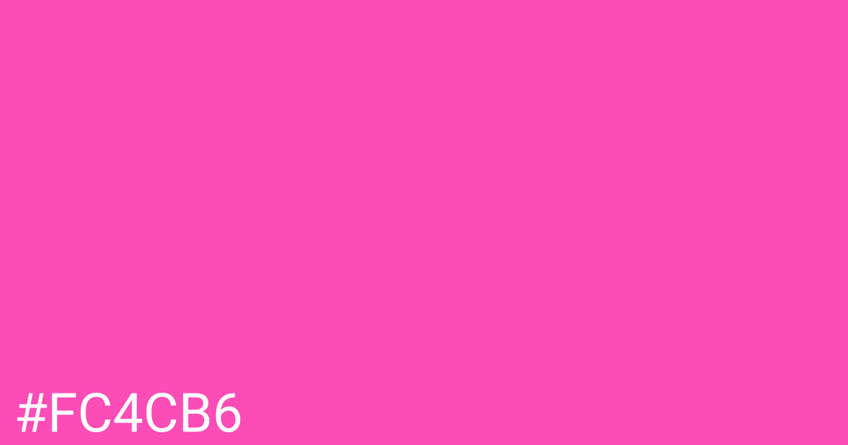Hex color #fc4cb6 graphic