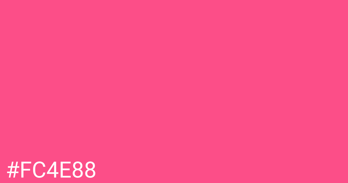 Hex color #fc4e88 graphic