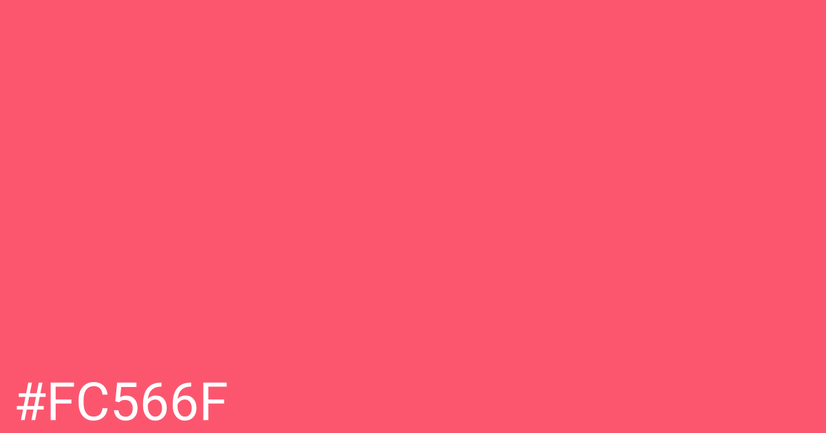 Hex color #fc566f graphic