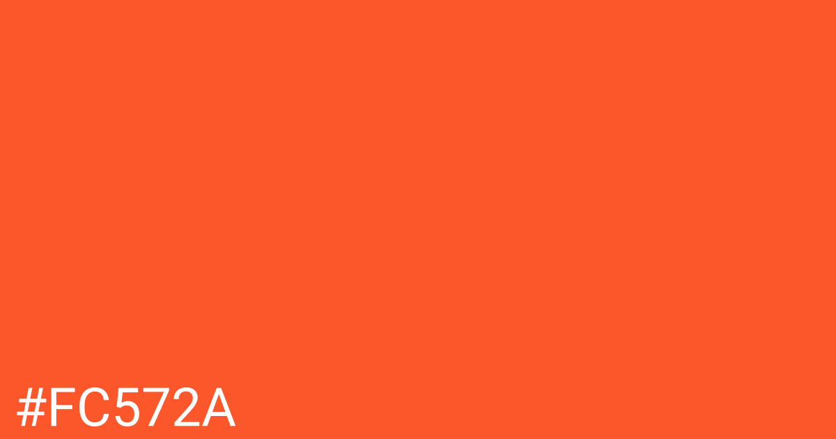 Hex color #fc572a graphic