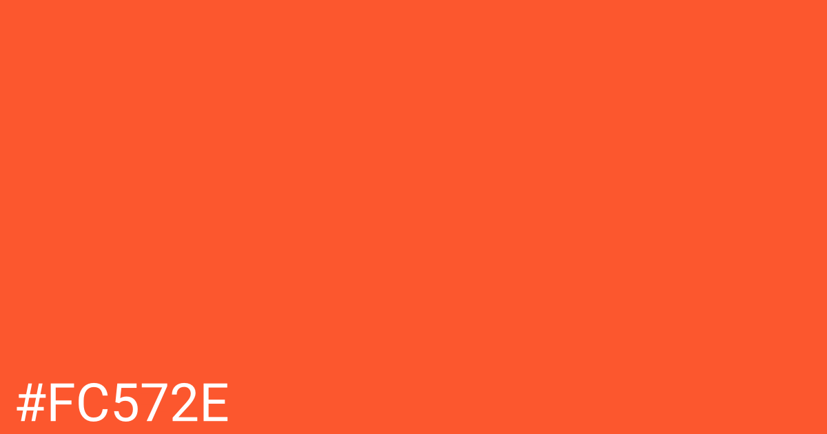 Hex color #fc572e graphic