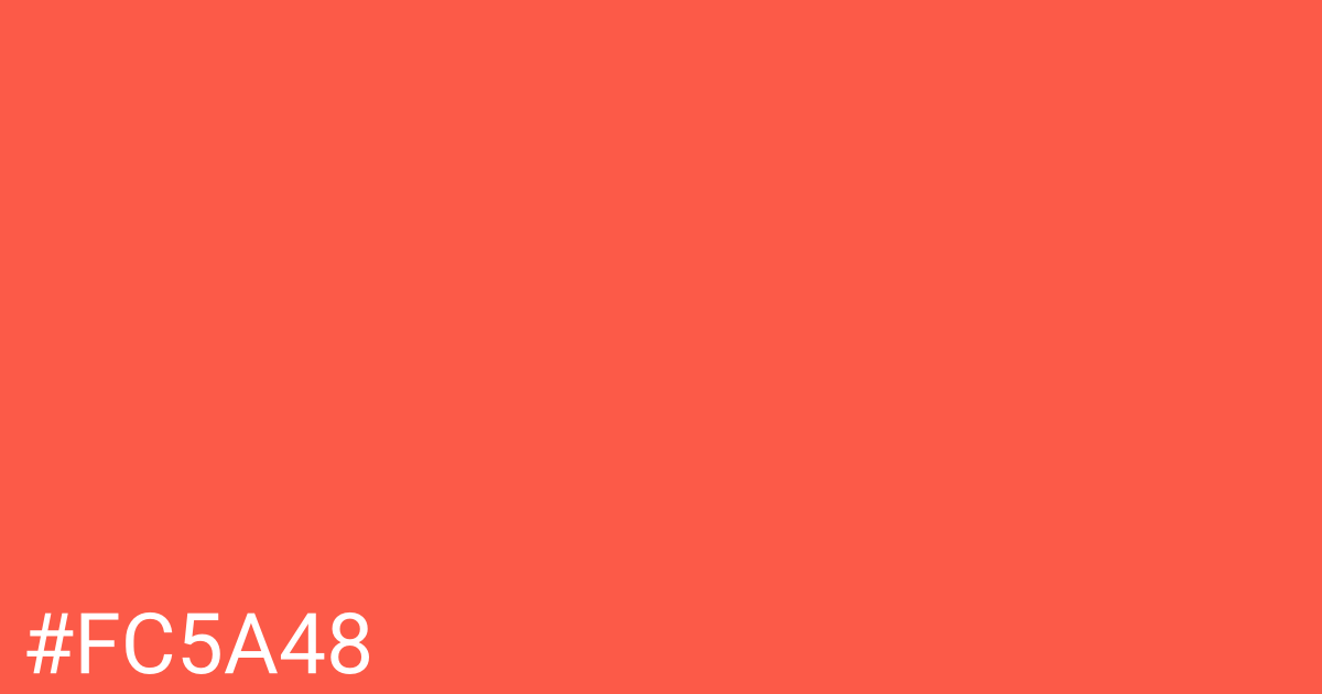 Hex color #fc5a48 graphic