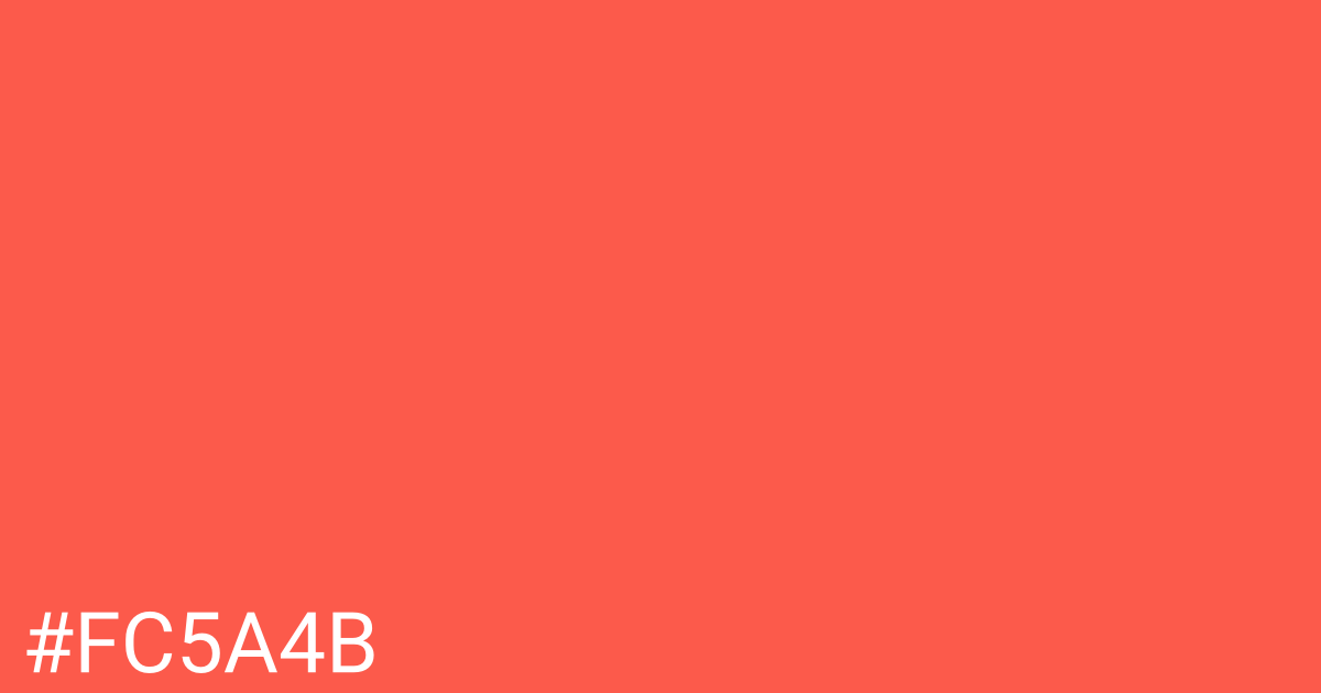 Hex color #fc5a4b graphic