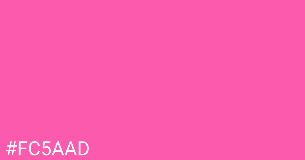 Hex color #fc5aad graphic