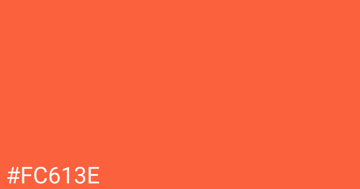 Hex color #fc613e graphic