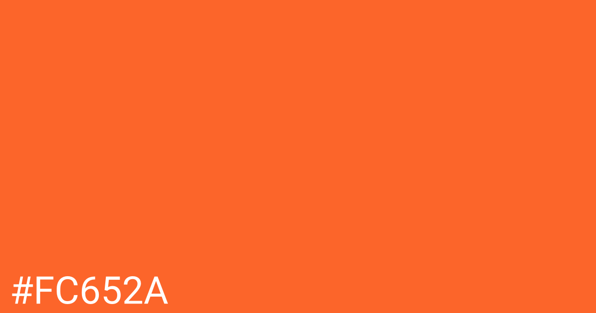 Hex color #fc652a graphic