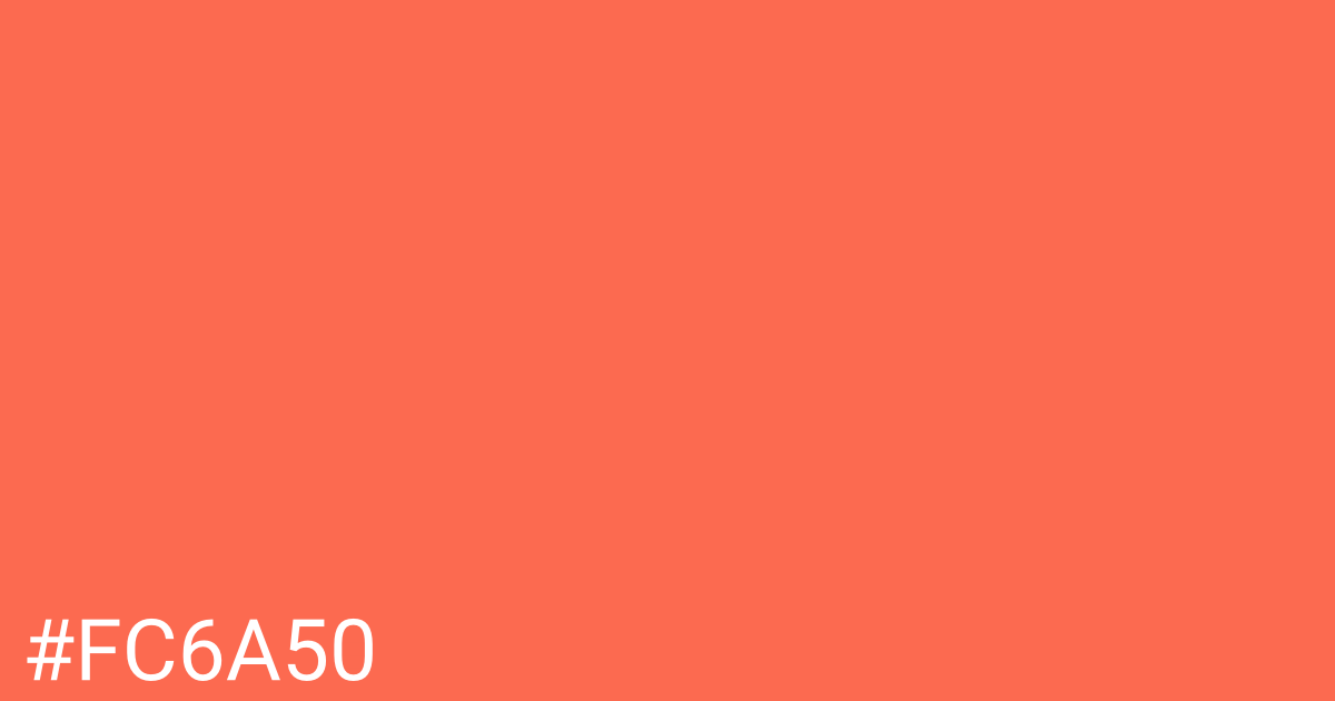Hex color #fc6a50 graphic