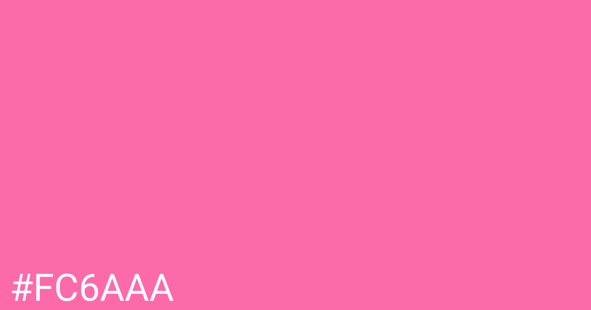 Hex color #fc6aaa graphic