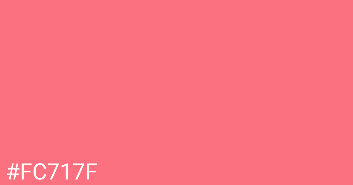 Hex color #fc717f graphic