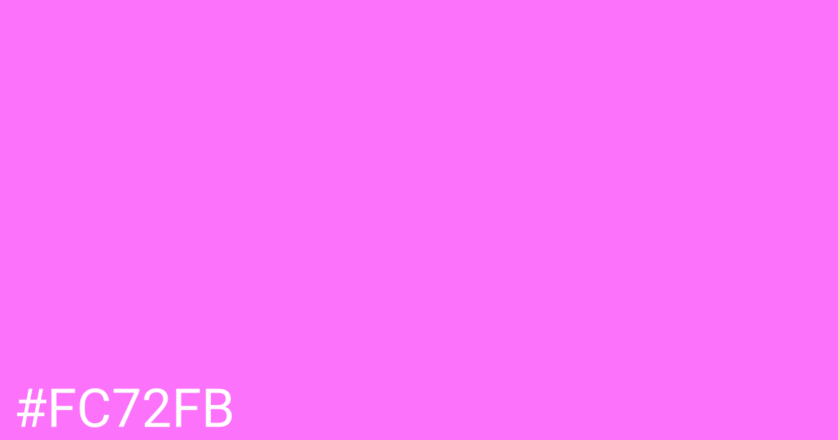 Hex color #fc72fb graphic