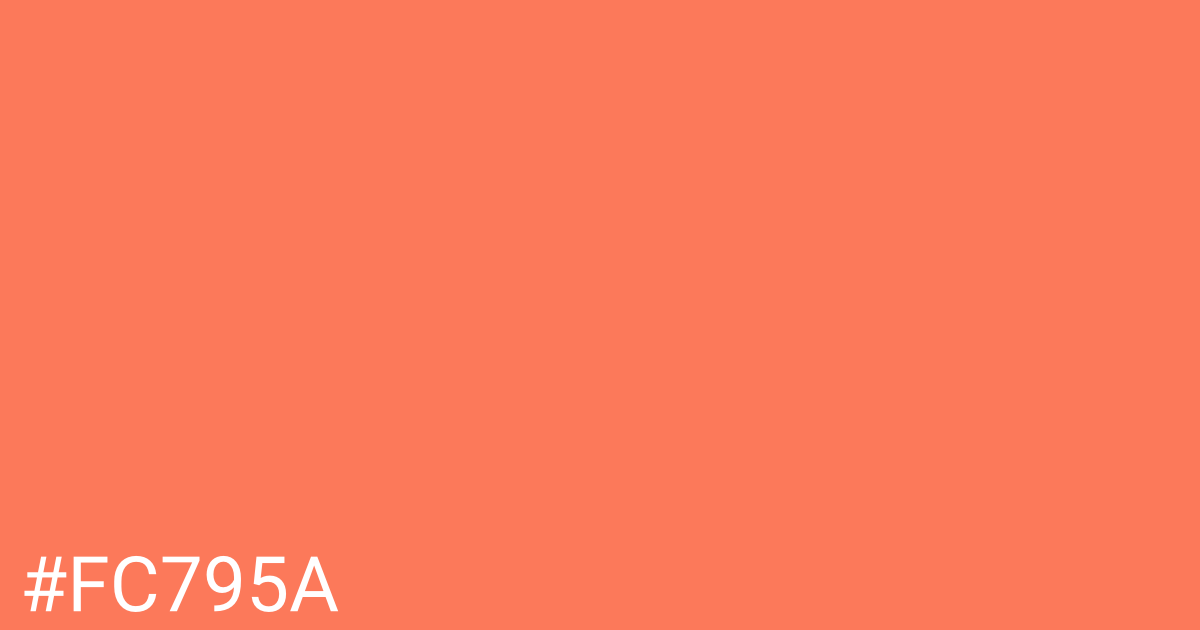 Hex color #fc795a graphic