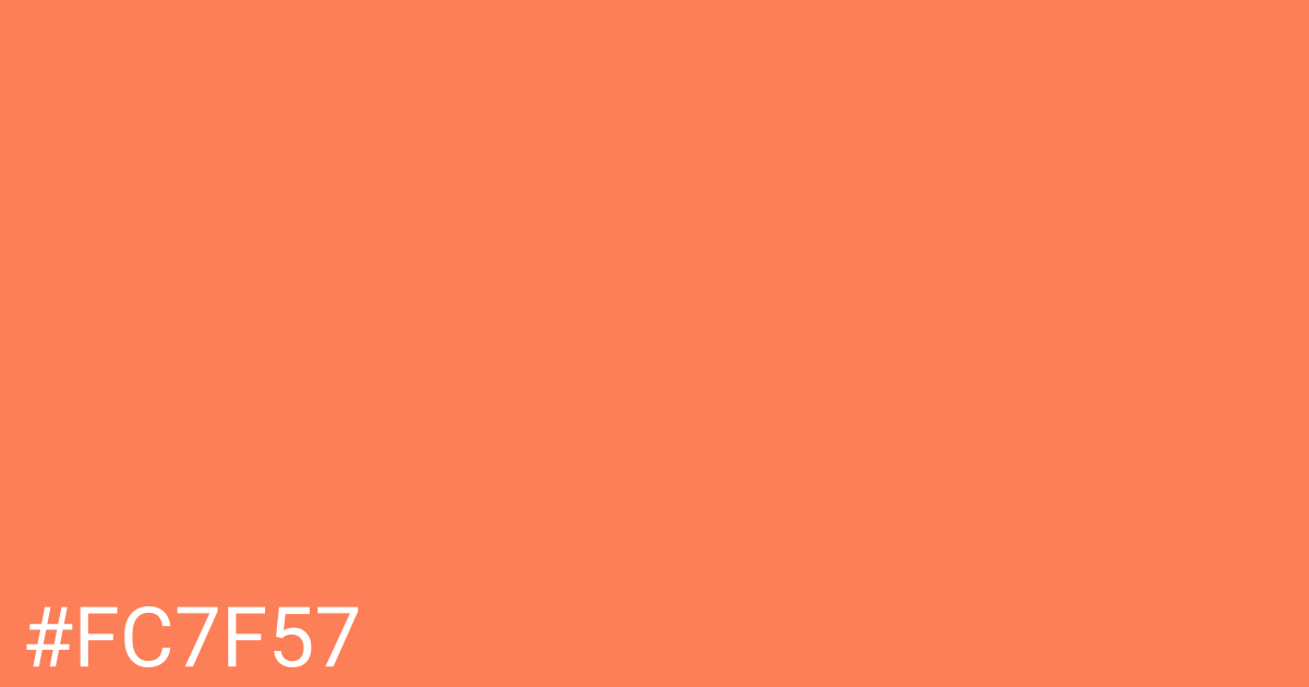 Hex color #fc7f57 graphic