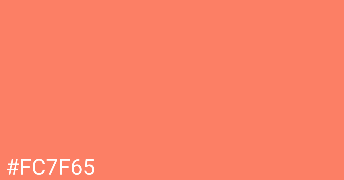 Hex color #fc7f65 graphic