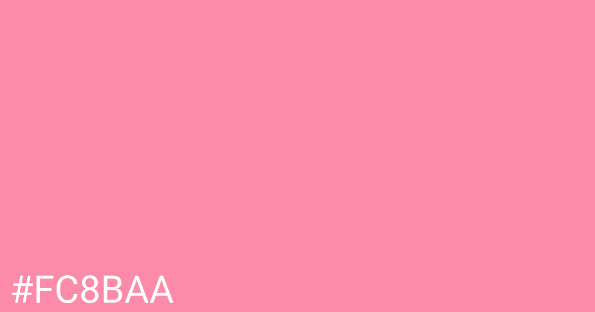 Hex color #fc8baa graphic