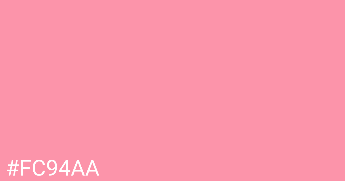 Hex color #fc94aa graphic