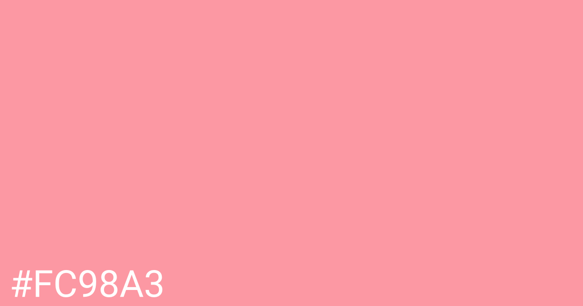 Hex color #fc98a3 graphic