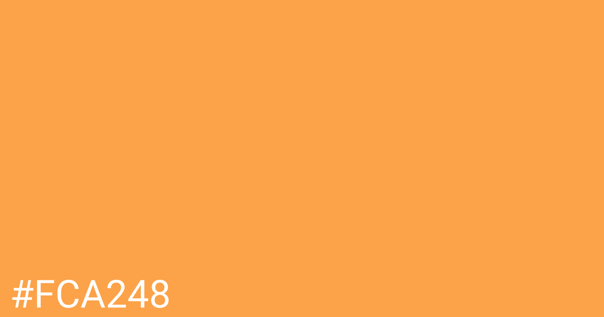 Hex color #fca248 graphic