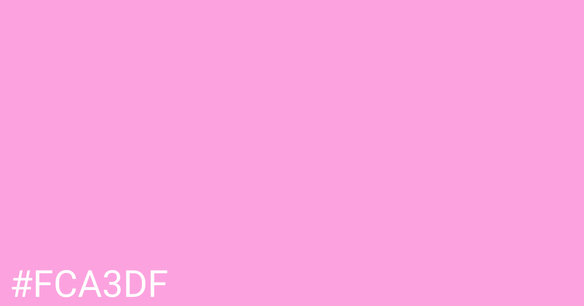 Hex color #fca3df graphic