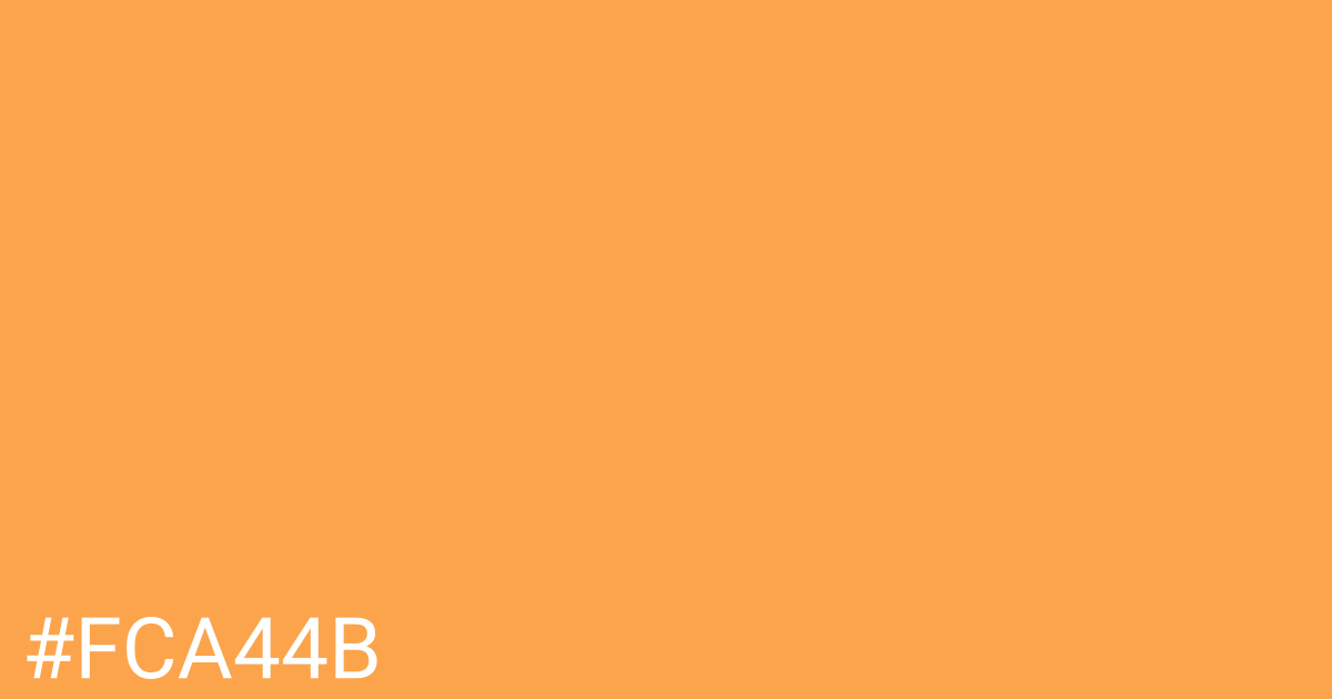 Hex color #fca44b graphic