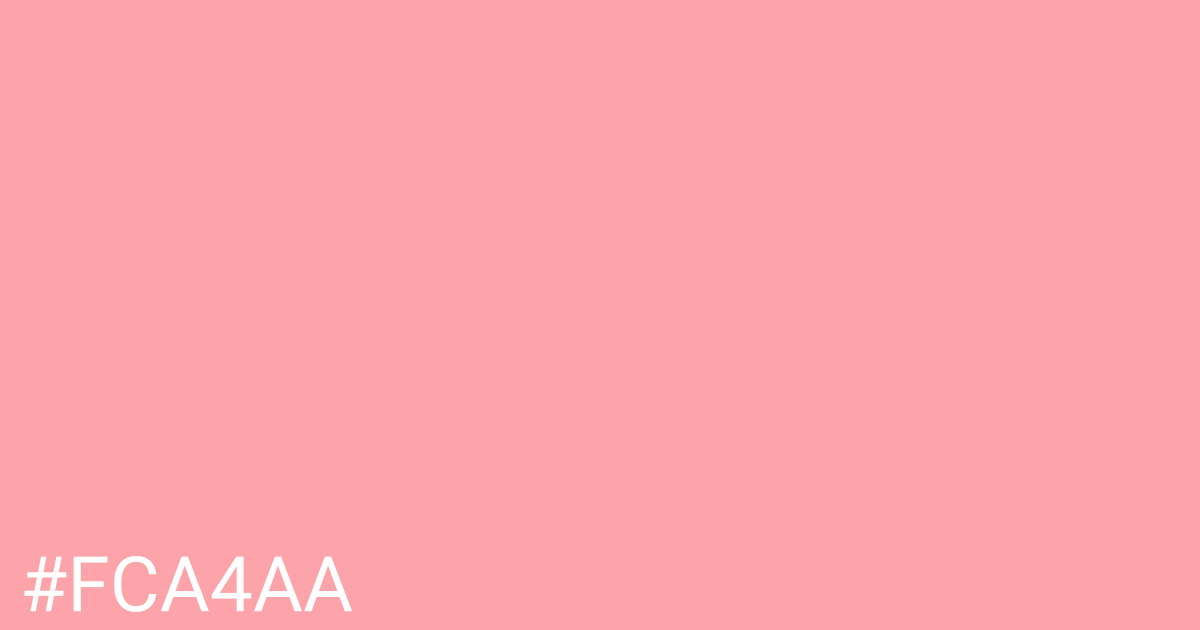 Hex color #fca4aa graphic