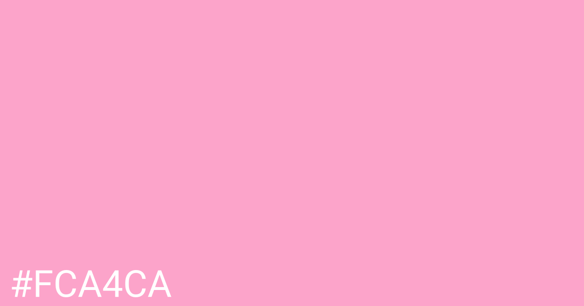 Hex color #fca4ca graphic