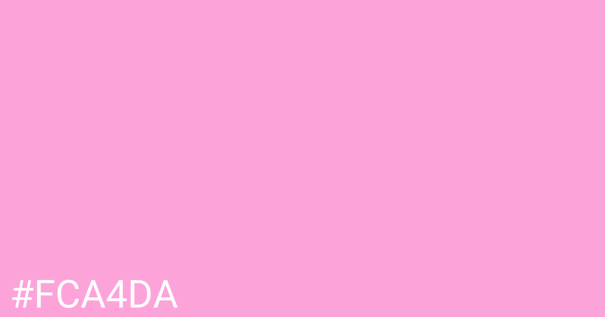 Hex color #fca4da graphic