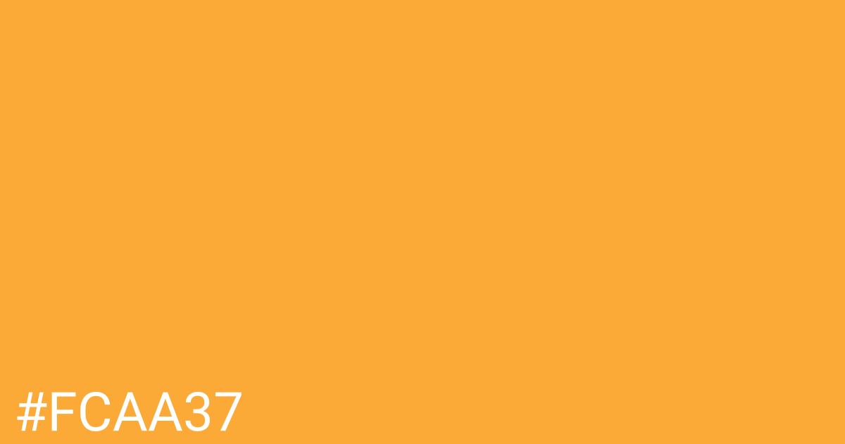 Hex color #fcaa37 graphic