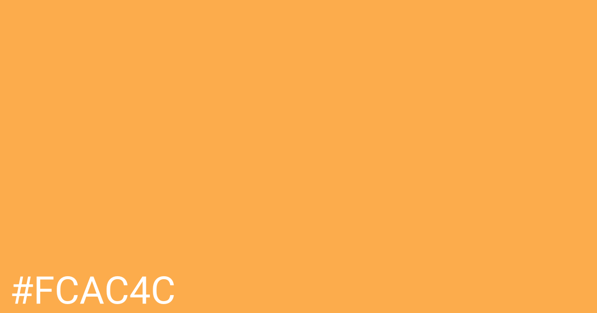 Hex color #fcac4c graphic