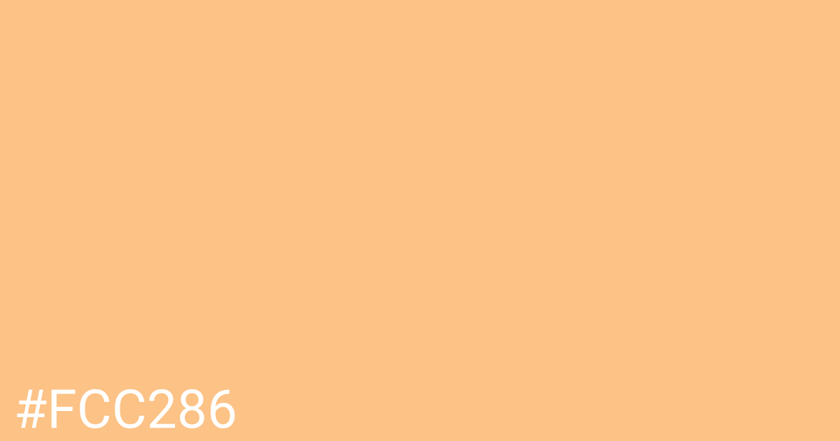 Hex color #fcc286 graphic